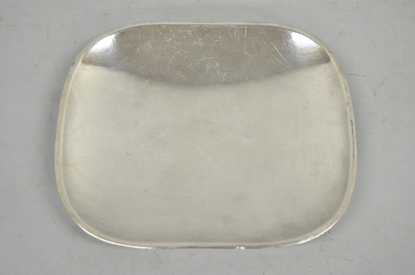 Vintage Mid Century Modern FB Rogers 5812 Silver Plated Footed Trinket Dish
