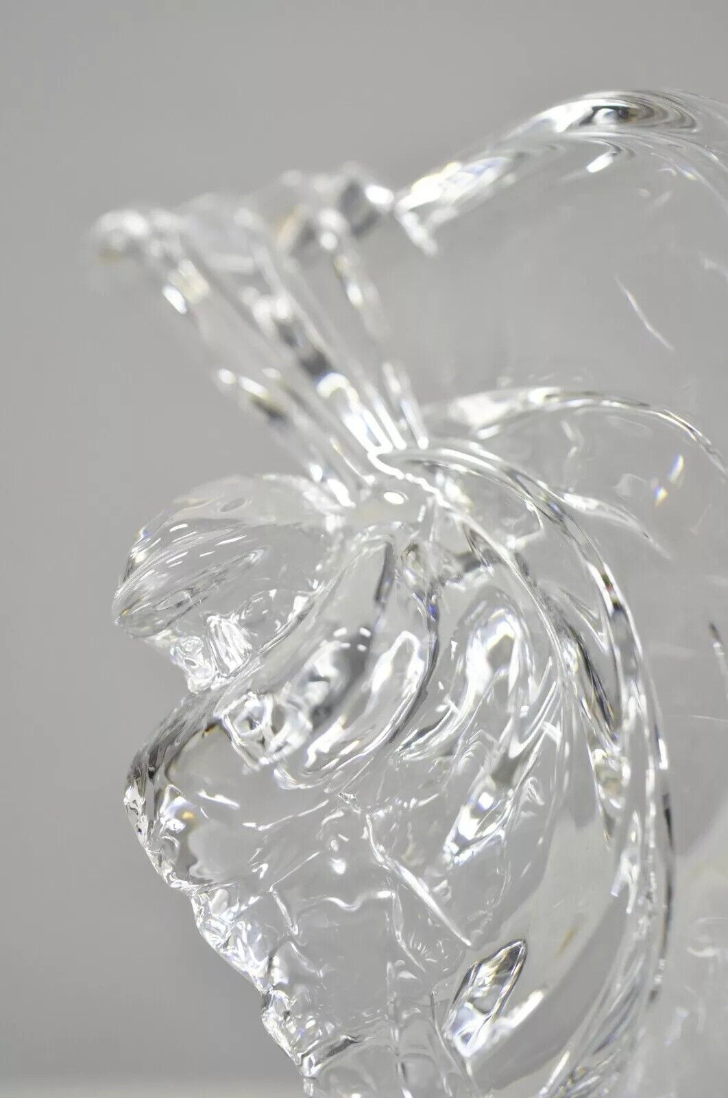Cristal De Sevres France Crystal 10.5" Glass Golfer Golf Statue Sculpture