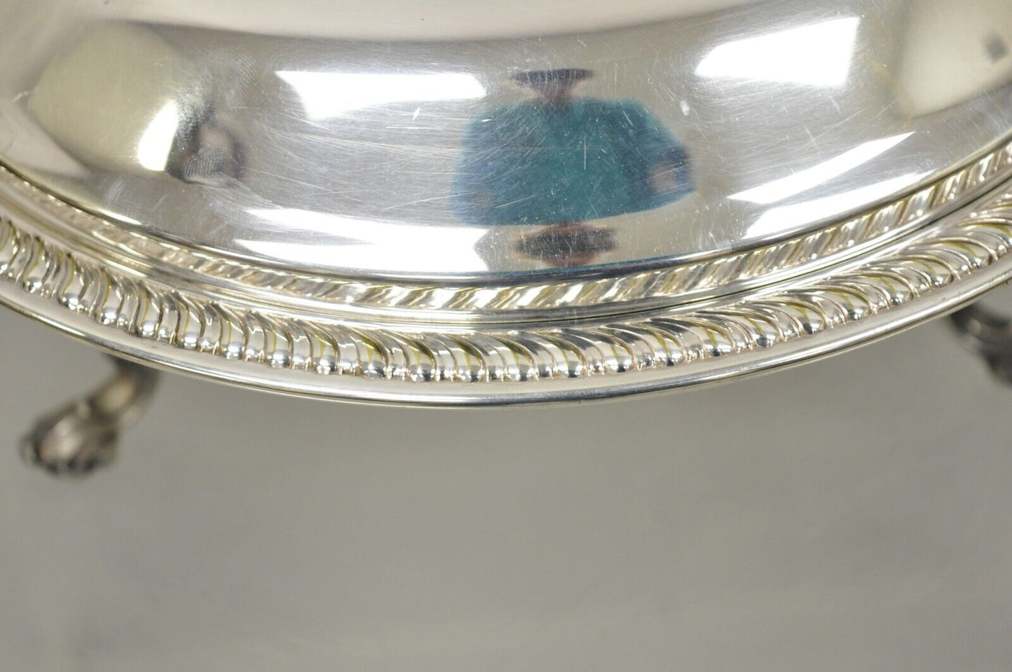 FB Rogers Silver Co 1158 Silver Plated Footed Covered Dish Serving Bowl - a Pair