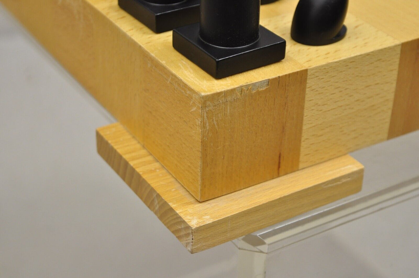1990s Michael Graves Chess and Checkers Postmodern Set Maplewood Board Modern