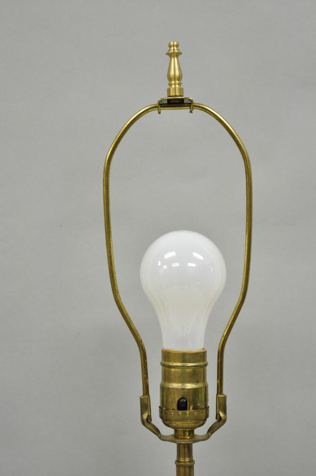 Vintage Hollywood Regency Emperor Brass Trumpet Horn Repurposed Table Lamp