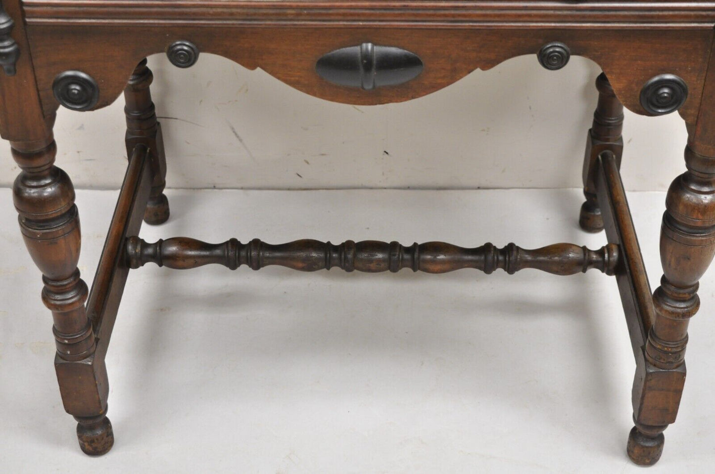 Antique William and Mary Style Walnut Small Radio Cabinet by Radio Art Cabinets