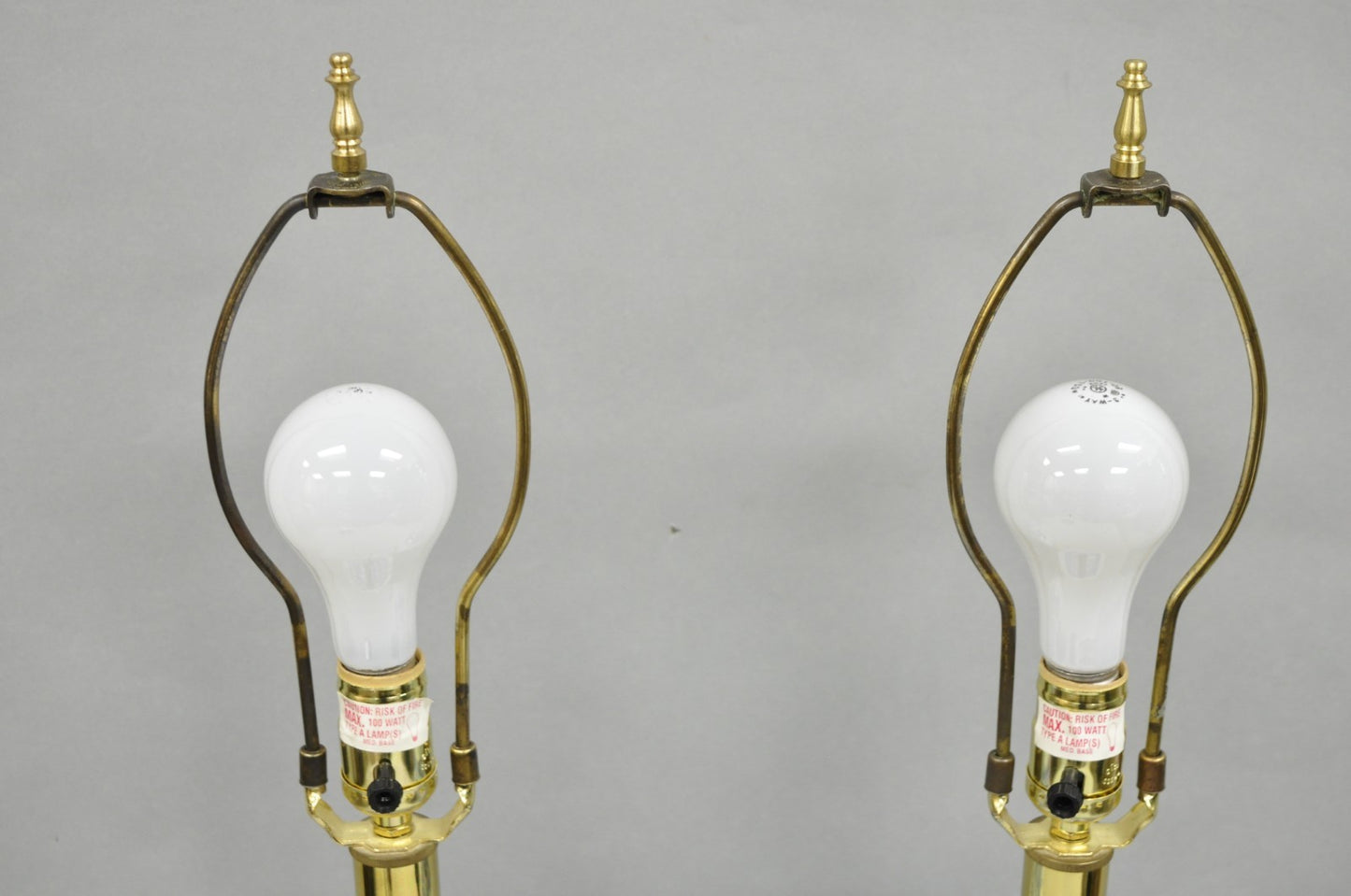 Vintage Spode Chinoiserie French Blue White Porcelain Ginger Jar Table Lamp Pair