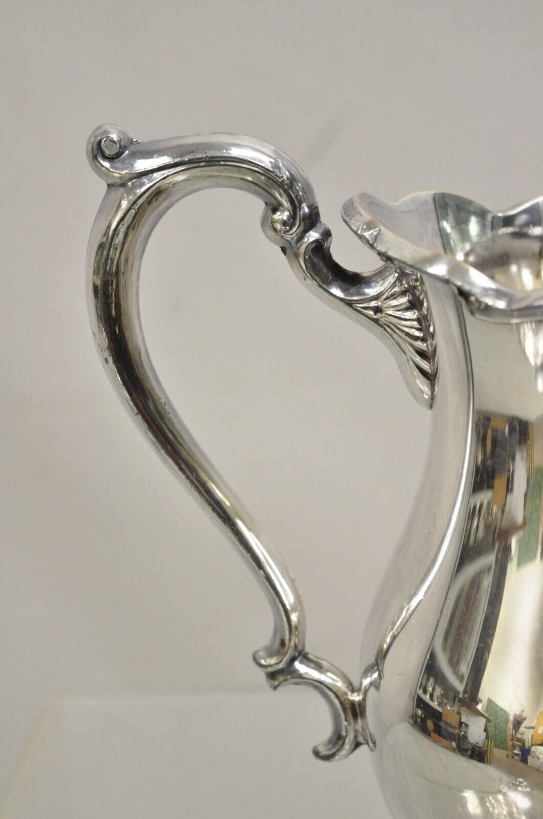 Vintage FB Rogers "Georgetown" Victorian Bulbous Silver Plated Water Pitcher