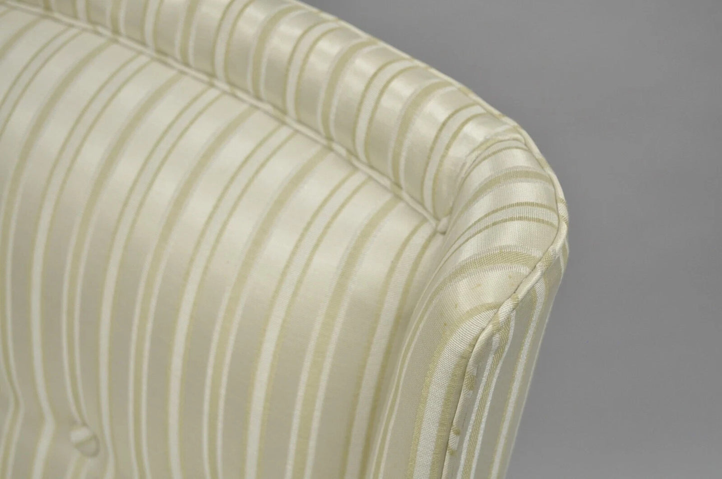 Paul Laszlo Mid Century Modern Upholstered Barrel Wing Back Slipper Lounge Chair