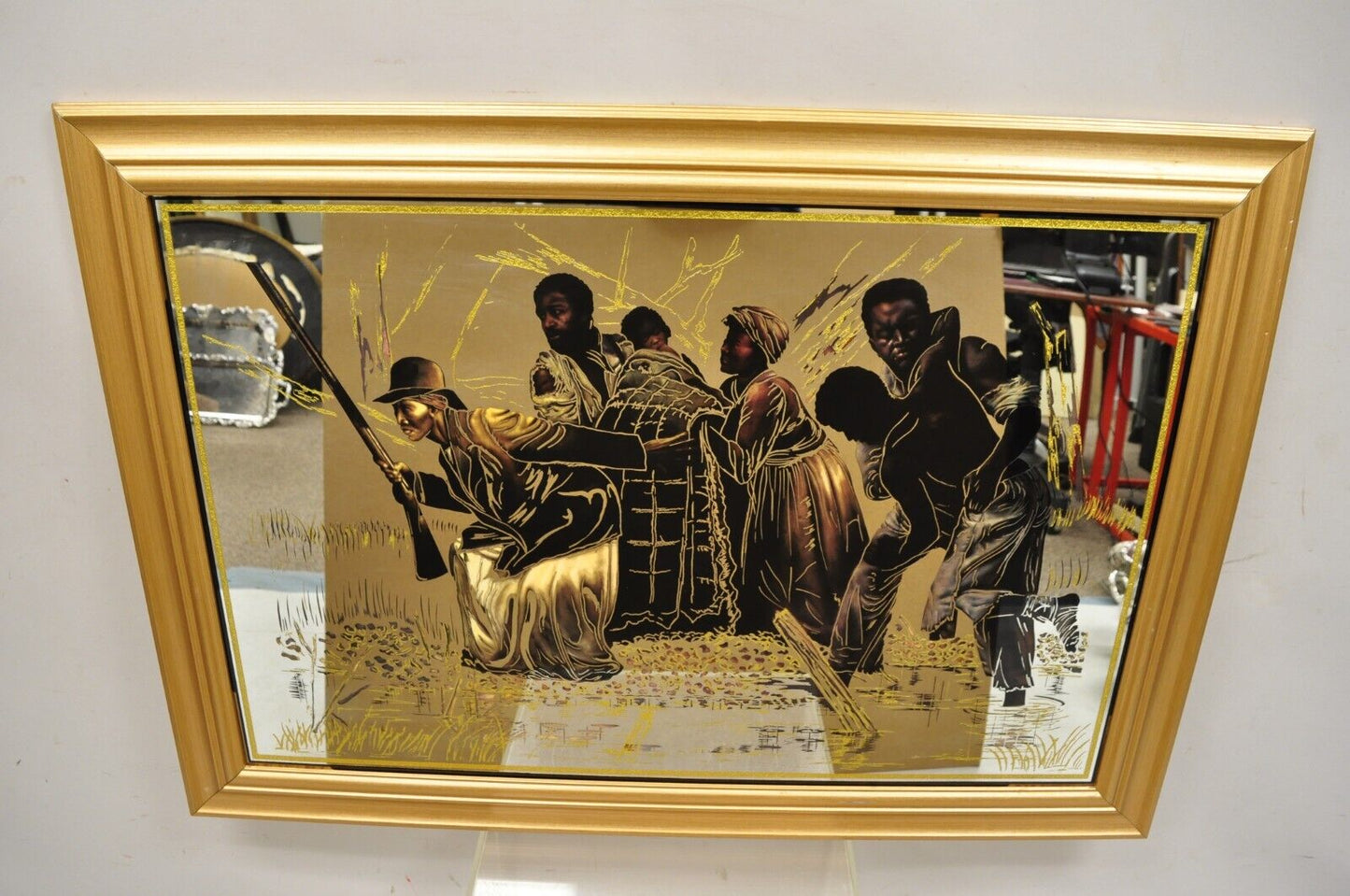 Harriet Tubman Underground Railroad Printed Wall Mirror Black History Decor