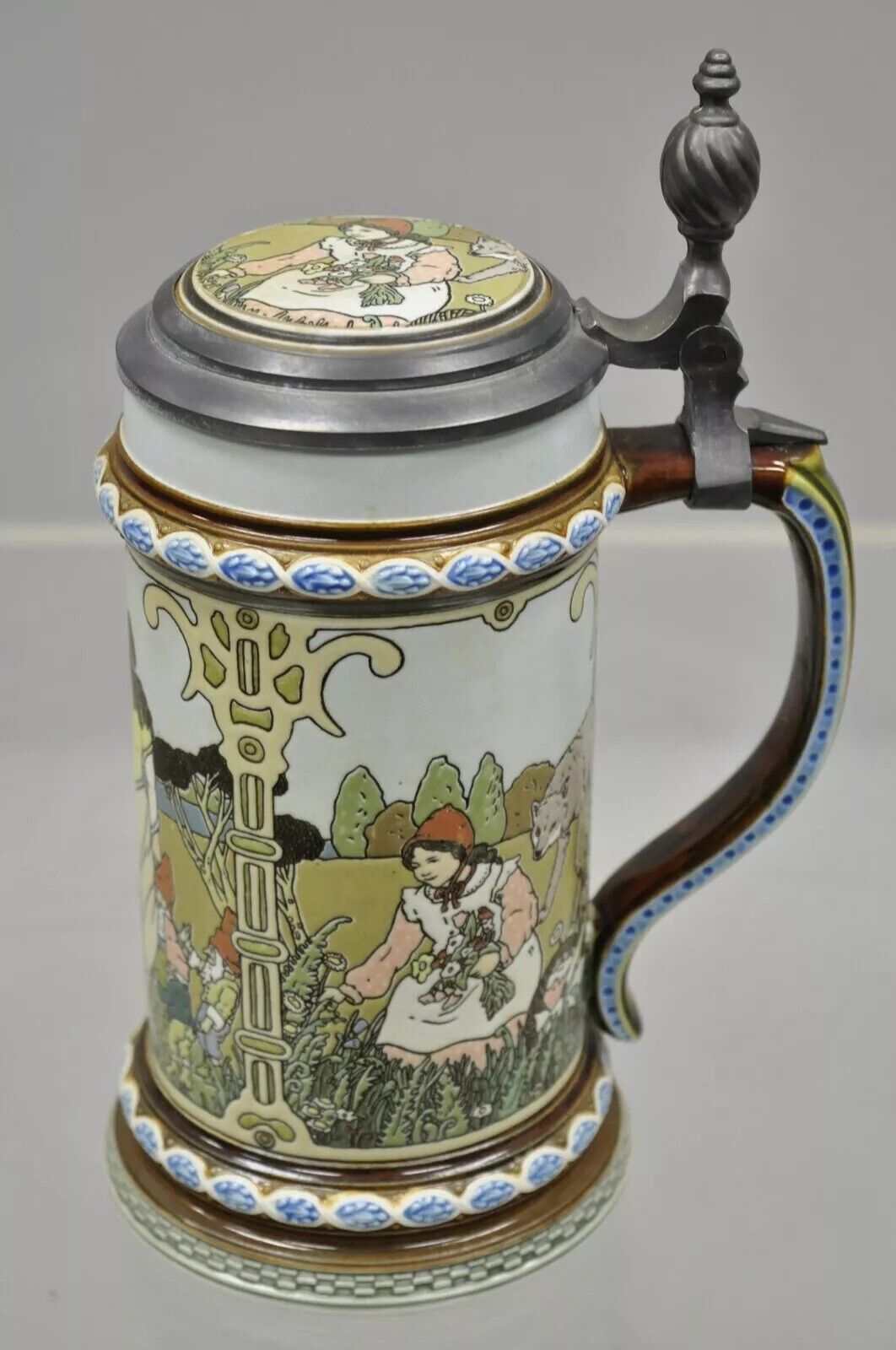 Vintage Villeroy & Boch Mettlach Beer Stein 2901 Grimm Fairy Tales