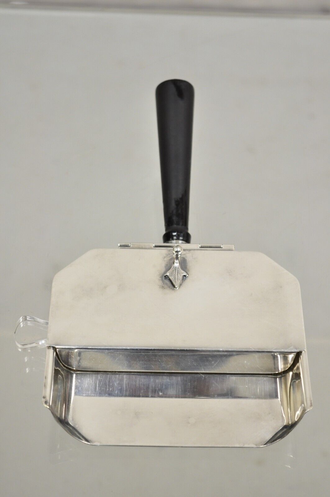 Sheffield Silver Co. USA Silver Plated Butlers Crumb Catcher Tray w/ Broom