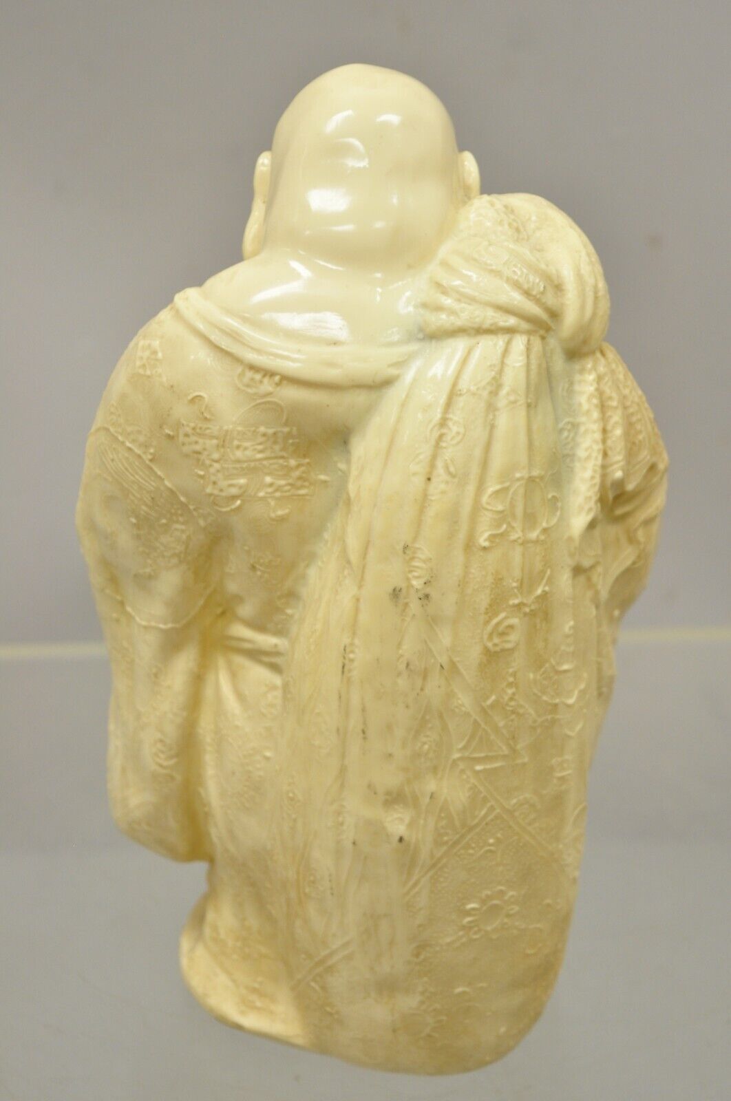 Vintage 13" Resin Laughing Buddah Statue Sculpture Figure