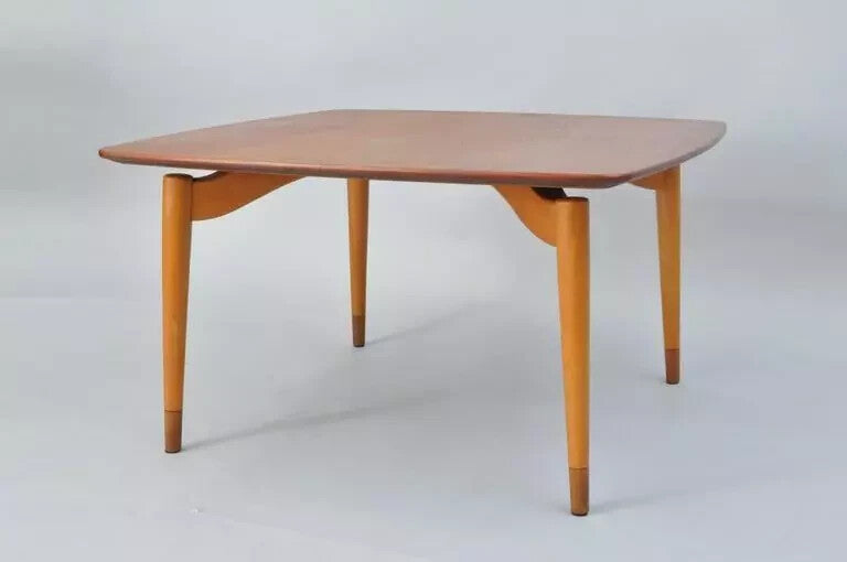 Grete Jalk Poul Jeppesen Mid Century Danish Modern Teak Floating Coffee Table