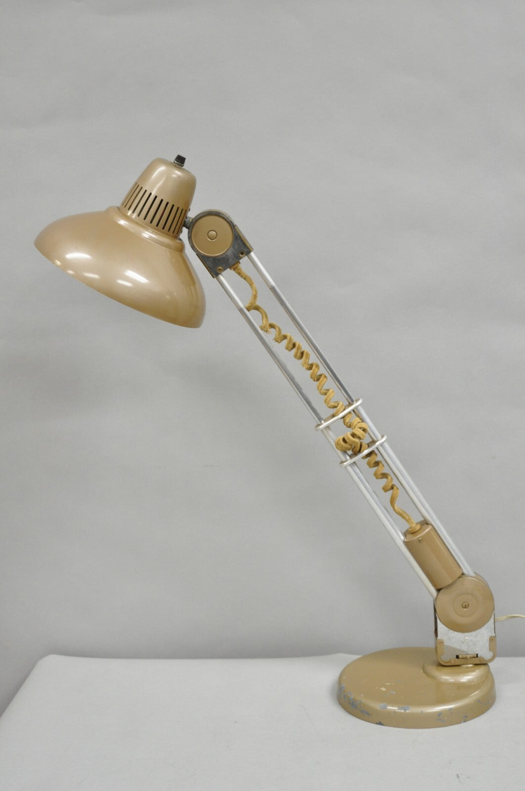 Vintage Industrial Modern Amplex Swivelite Telescoping Trombolite Desk Lamp