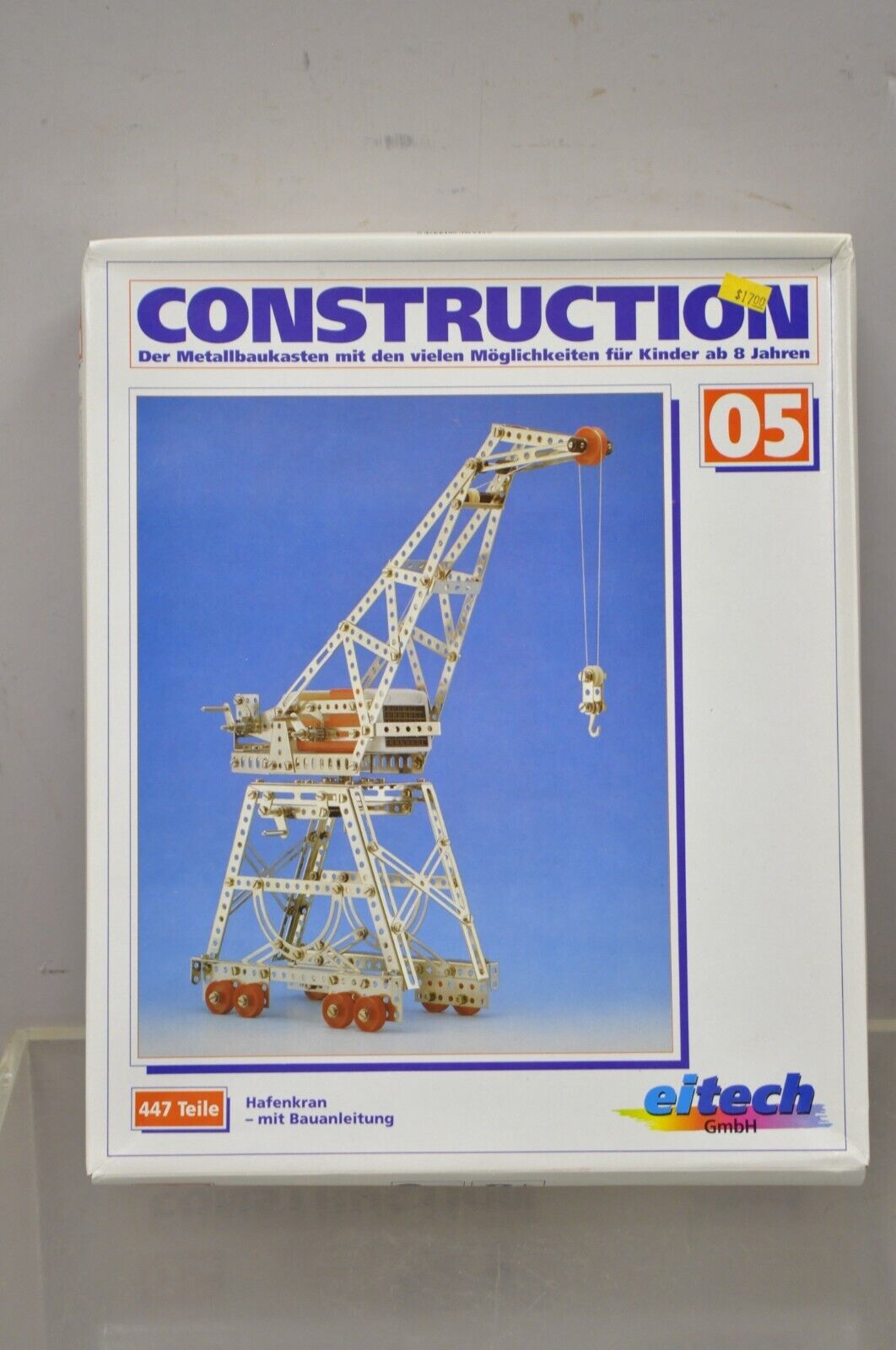 Vintage 1990s Eitech German Construction Model Erector Kit 05 Port Crane NOS
