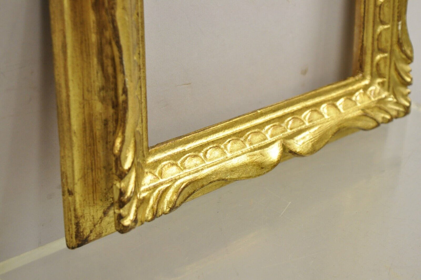 Italian Hollywood Regency Gold Gilt Wood Art Picture Frame 14x12 NOS - Multiple