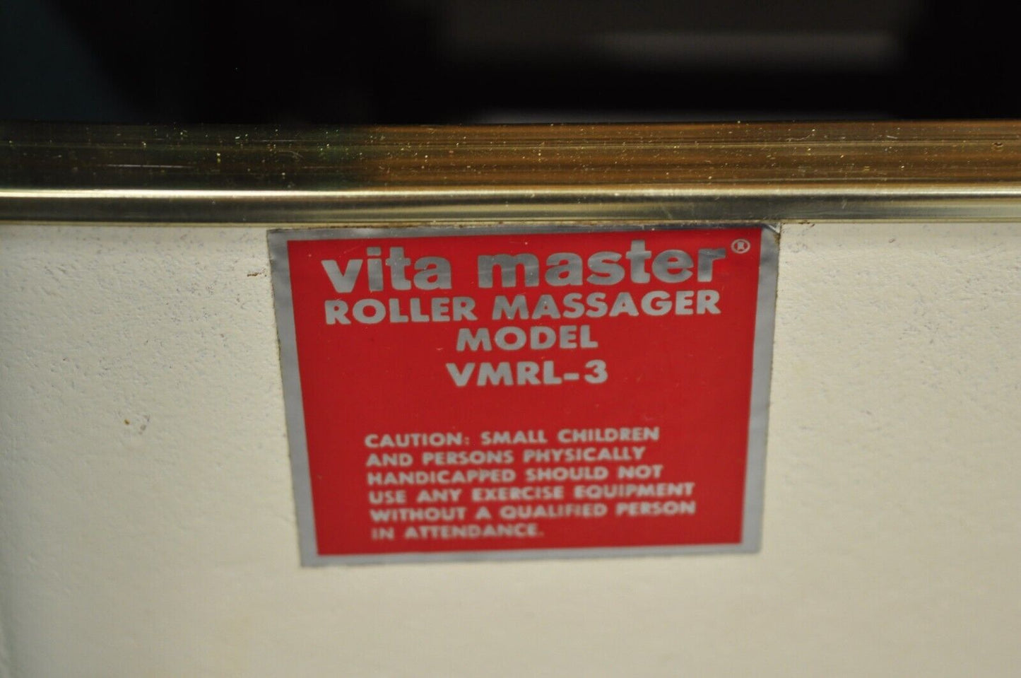 Vintage Vita Master Wood Roller Massager Model VMRL-3 Turquoise Blue - Works
