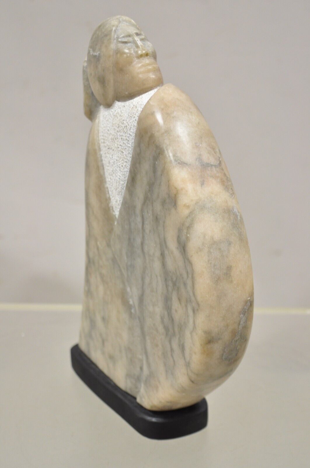 Ned Archuleta Native American Figural Woman Alabaster Sculpture