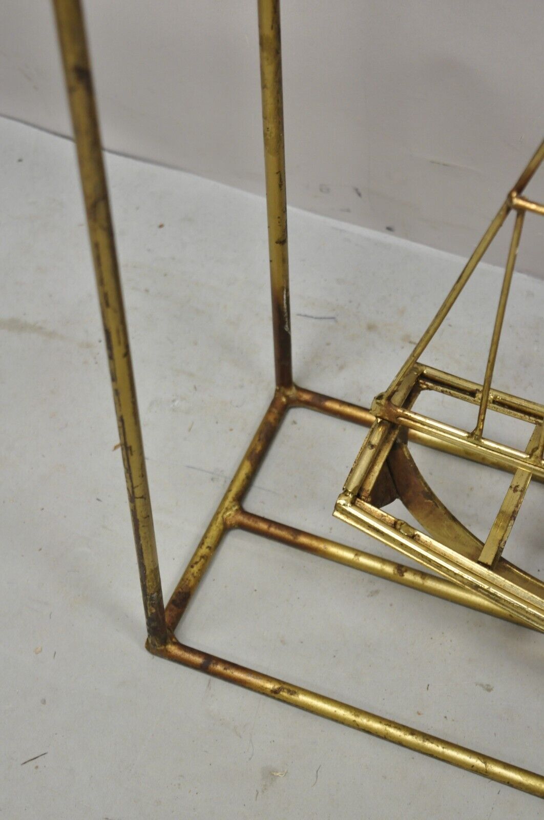 Large Curtis Jere Metal Clipper Ship 3D Sailboat Mid Century Modern Sculpture