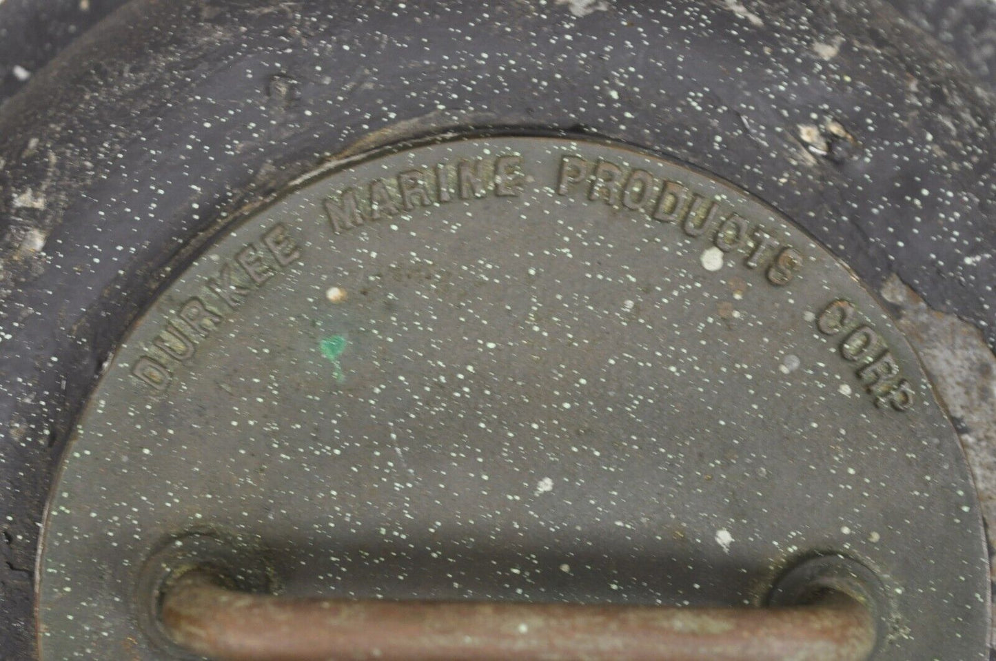 Antique Durkee Marine Ship Lantern Fixture Red Fresnel Pendant Chandlier (B)
