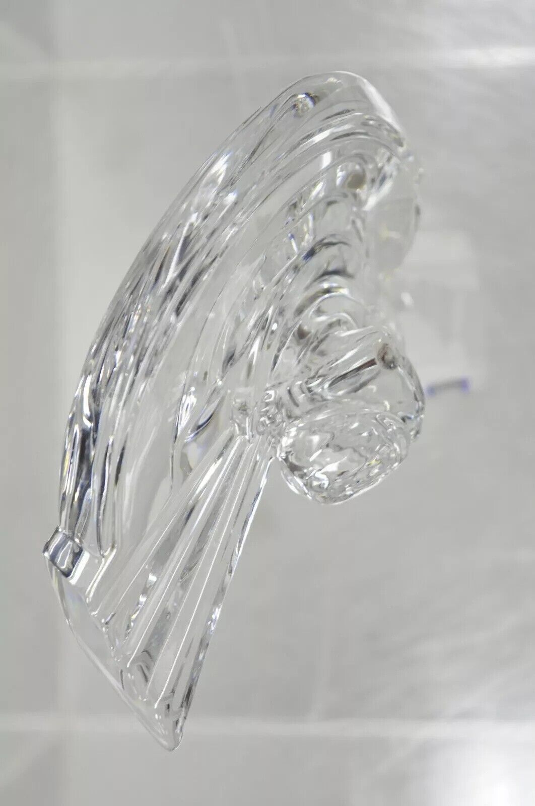 Cristal De Sevres France Crystal 10.5" Glass Golfer Golf Statue Sculpture