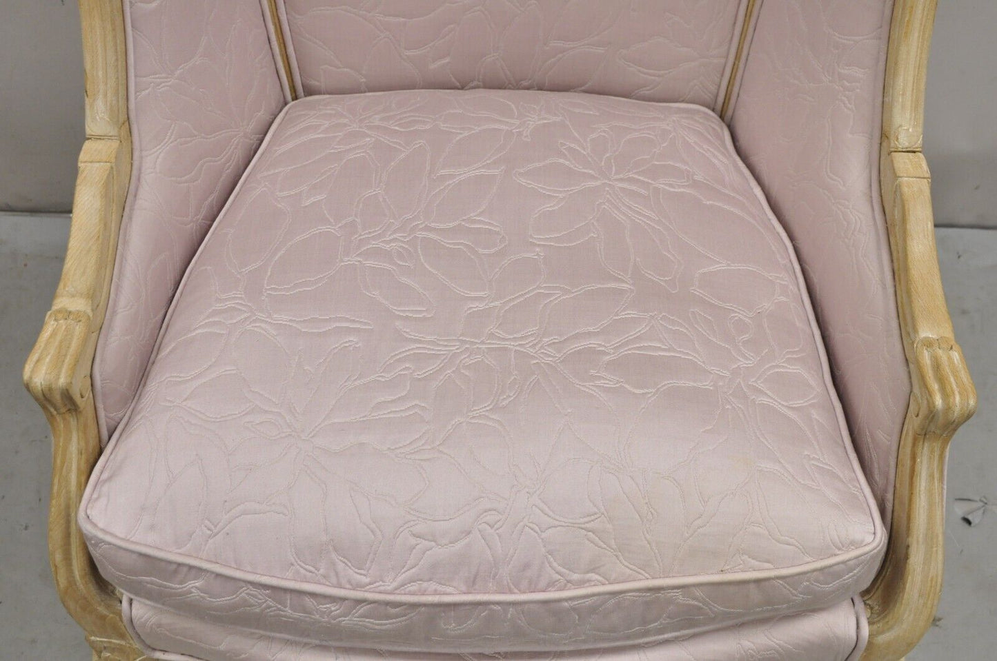 Vintage Hollywood Regency Pink Hooded Dome Porter Canopy Balloon Chair
