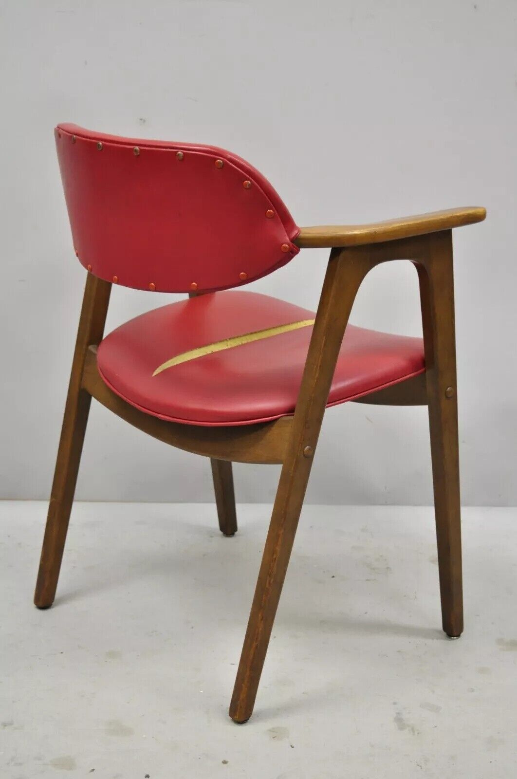 Vintage Mid Century Modern Floating Form Desk Arm Chair by Farquharson Gifford