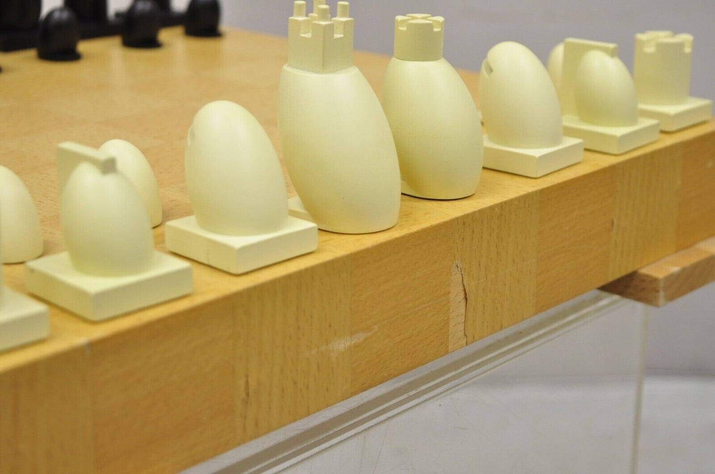 1990s Michael Graves Chess and Checkers Postmodern Set Maplewood Board Modern