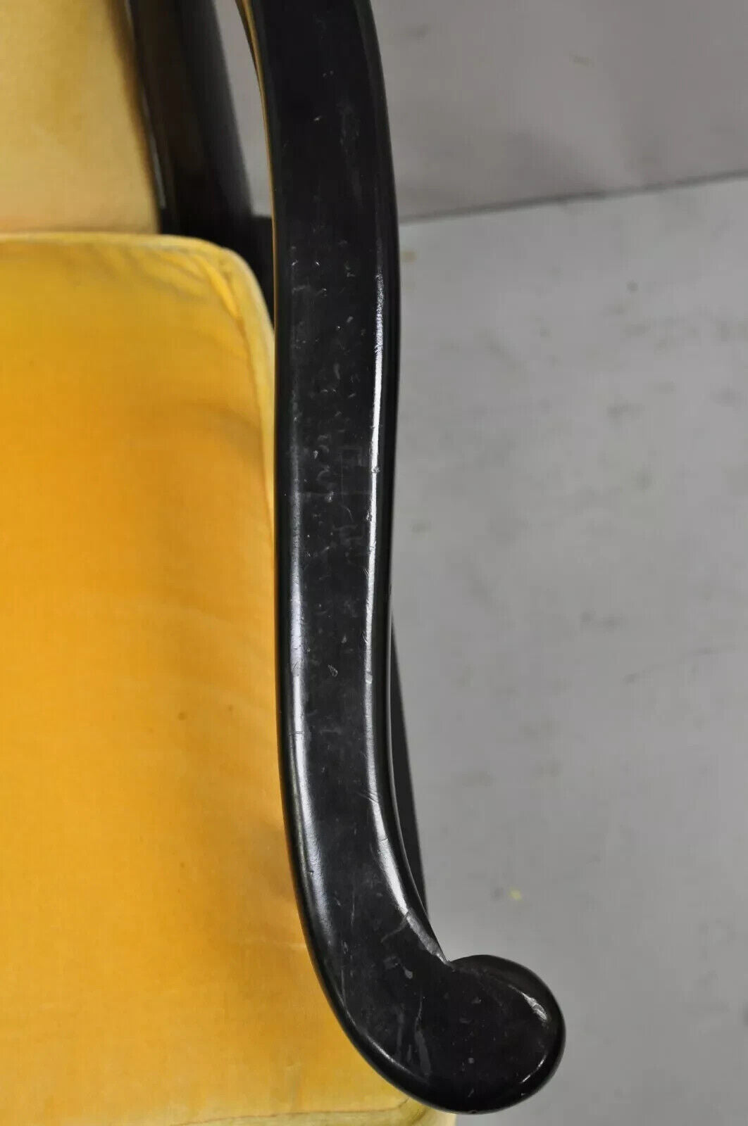 Vintage Century Chinoiserie James Mont Style Asian Horseshoe Ming Lounge Chair