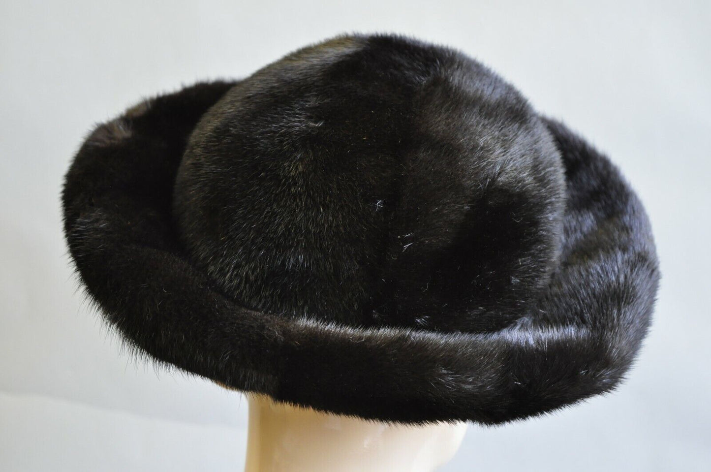 Vintage Severyn Fur Salon Brown Mink Fur Church Derby Ladies Winter Hat