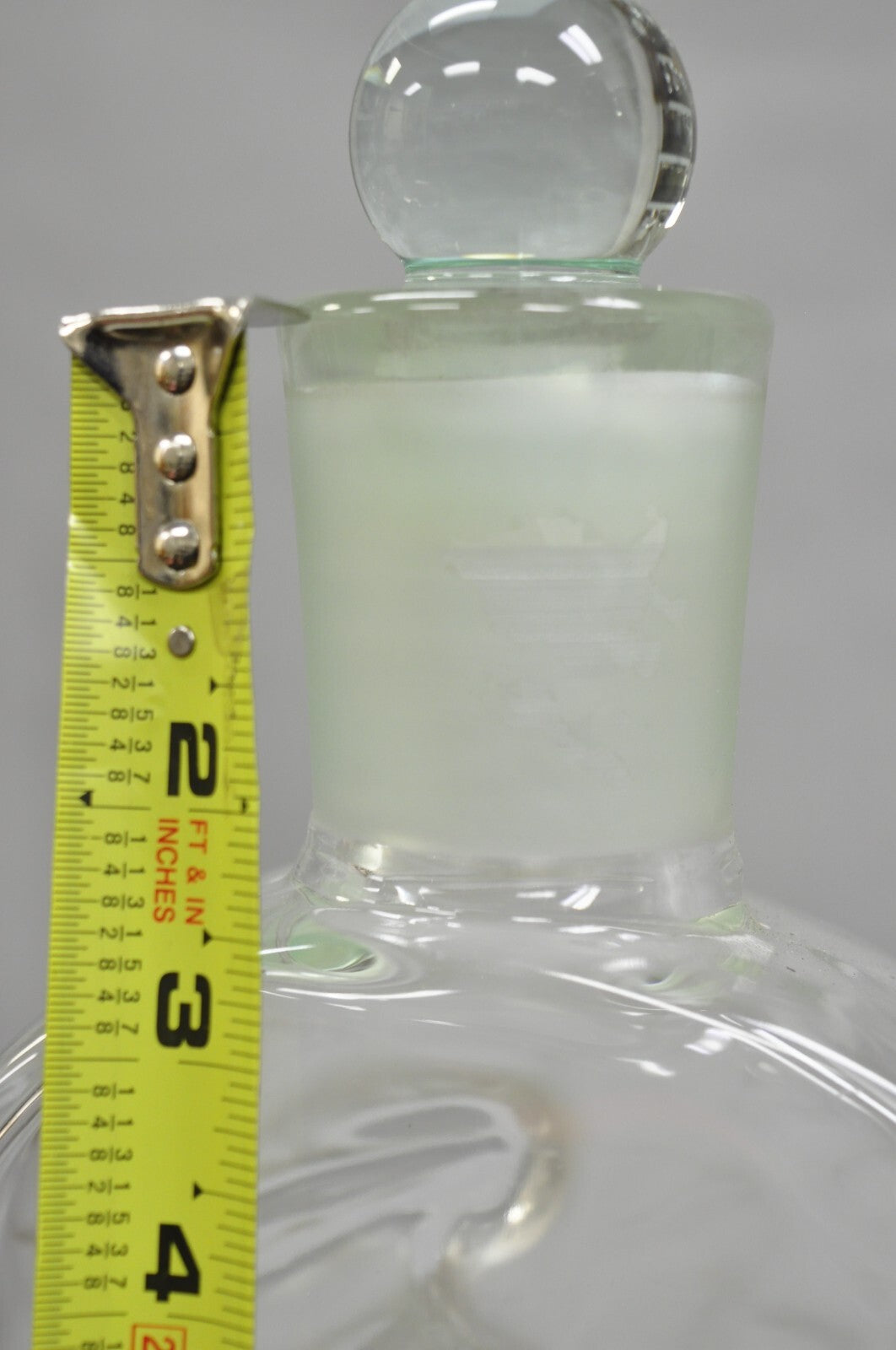 Vintage Large 14" Glass Dummy Bottle “Fleur d’ Eau” by Rochas Perfume Display