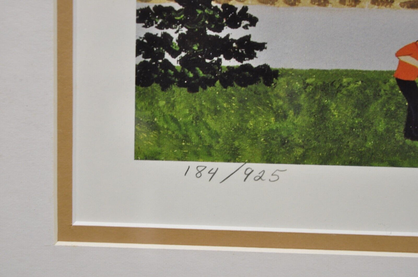 Jane Wooster Scott Signed and Numbered Serigraph Framed Art "Carefree Days"