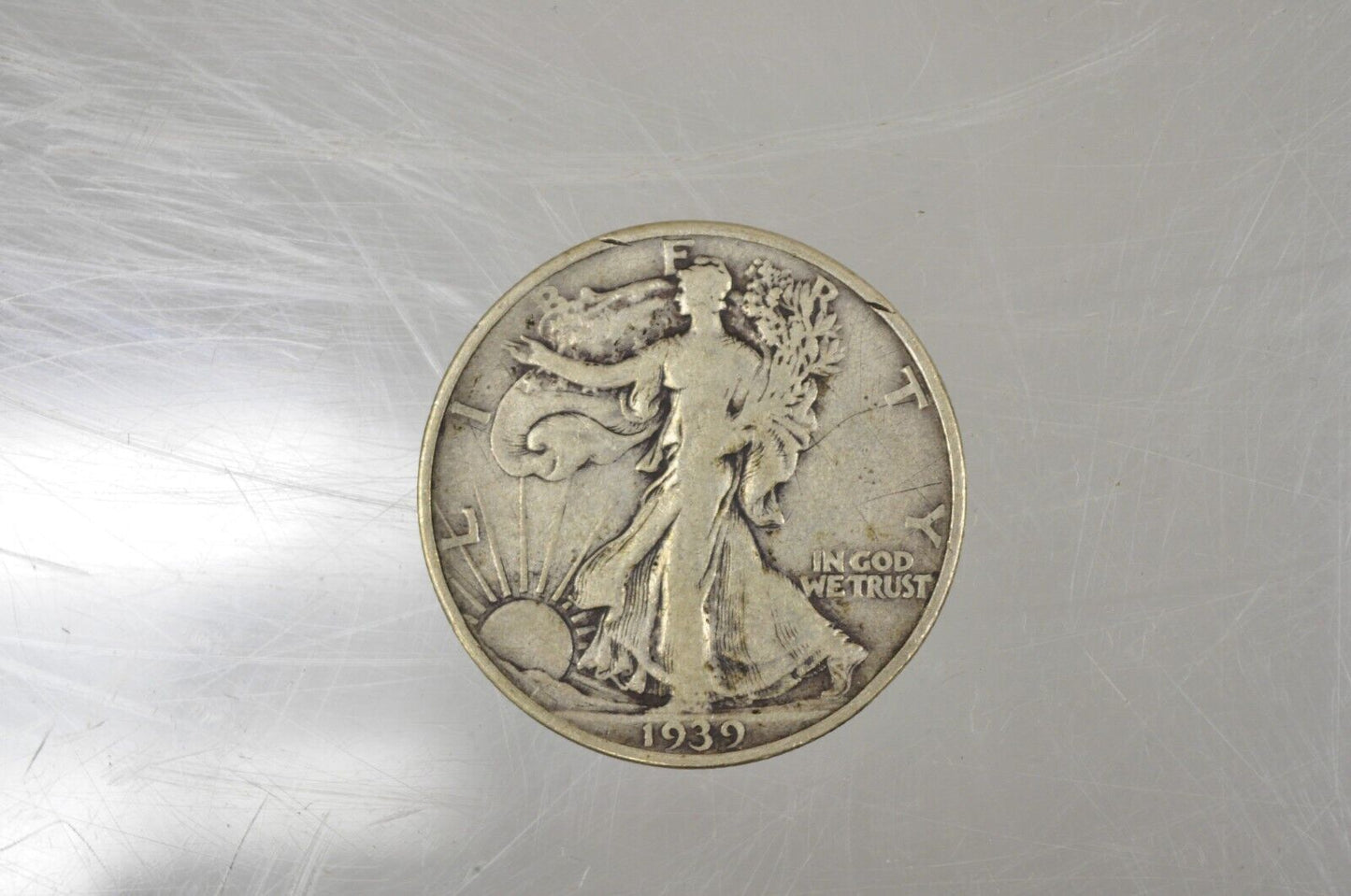 1939-D Liberty Walking Liberty Silver Circulated Half Dollar
