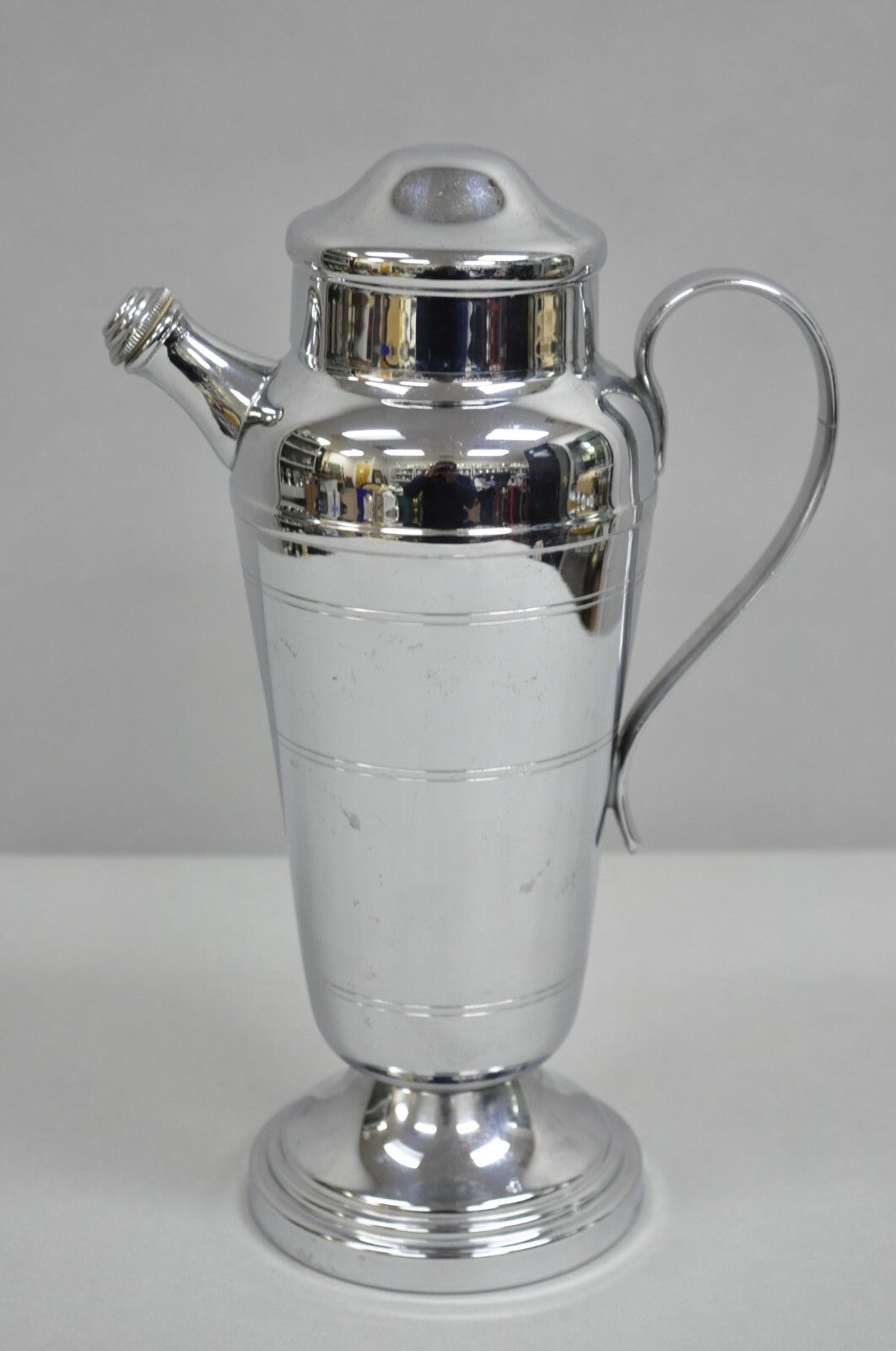 Vintage Farberware NY Art Deco Silver Plated Martini Cocktail Shaker Pitcher