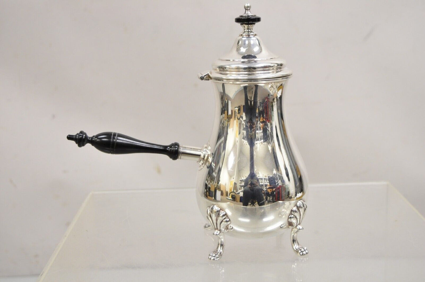 Vintage Victorian Style Silver Plated Coffee Pot Spout w/ Handle By Crescent