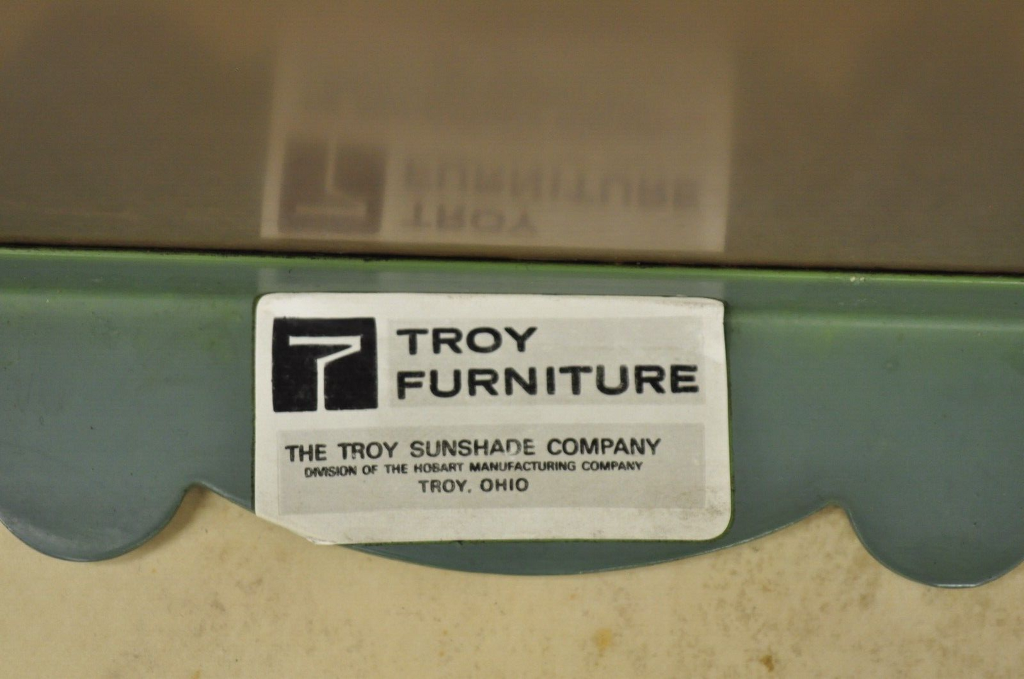 Troy Sunshade Hollywood Regency Curule X-Frame Aluminum Patio Side Tables - Pair