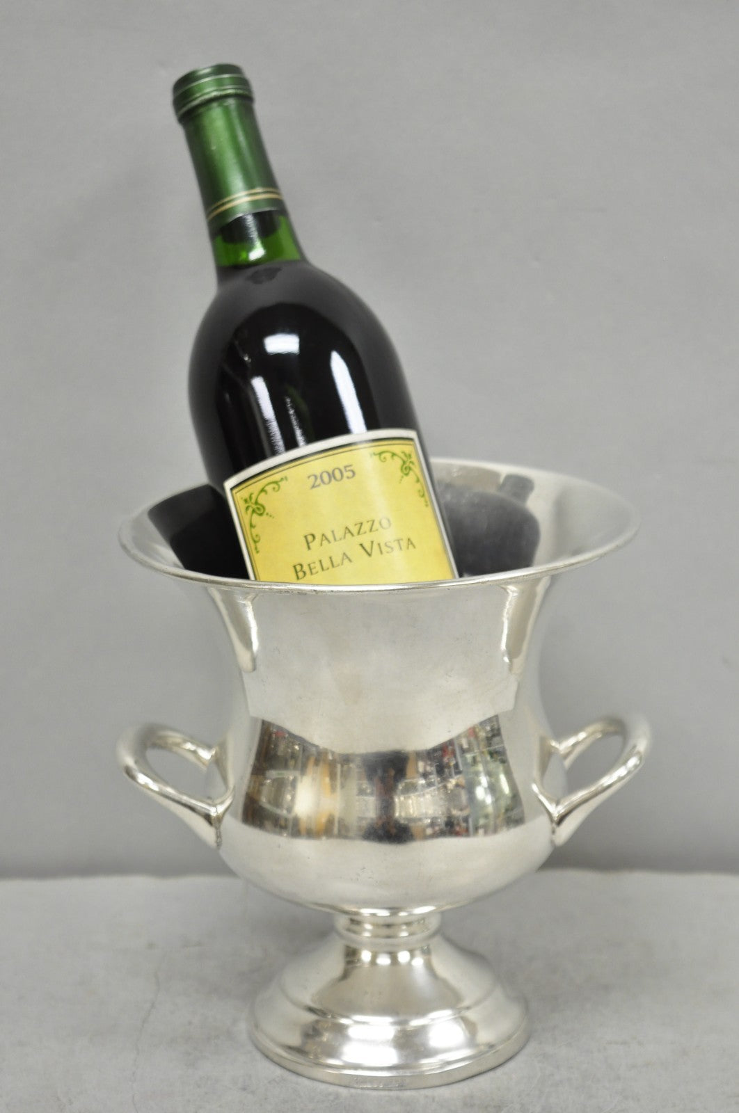 Vintage Leonard Small Silver Plated Trophy Cup Urn Champagne Chiller Ice Bucket