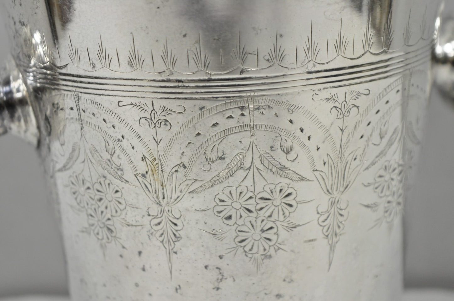 Antique Silver Plated English Regency Style Champagne Chiller Ice Bucket, India