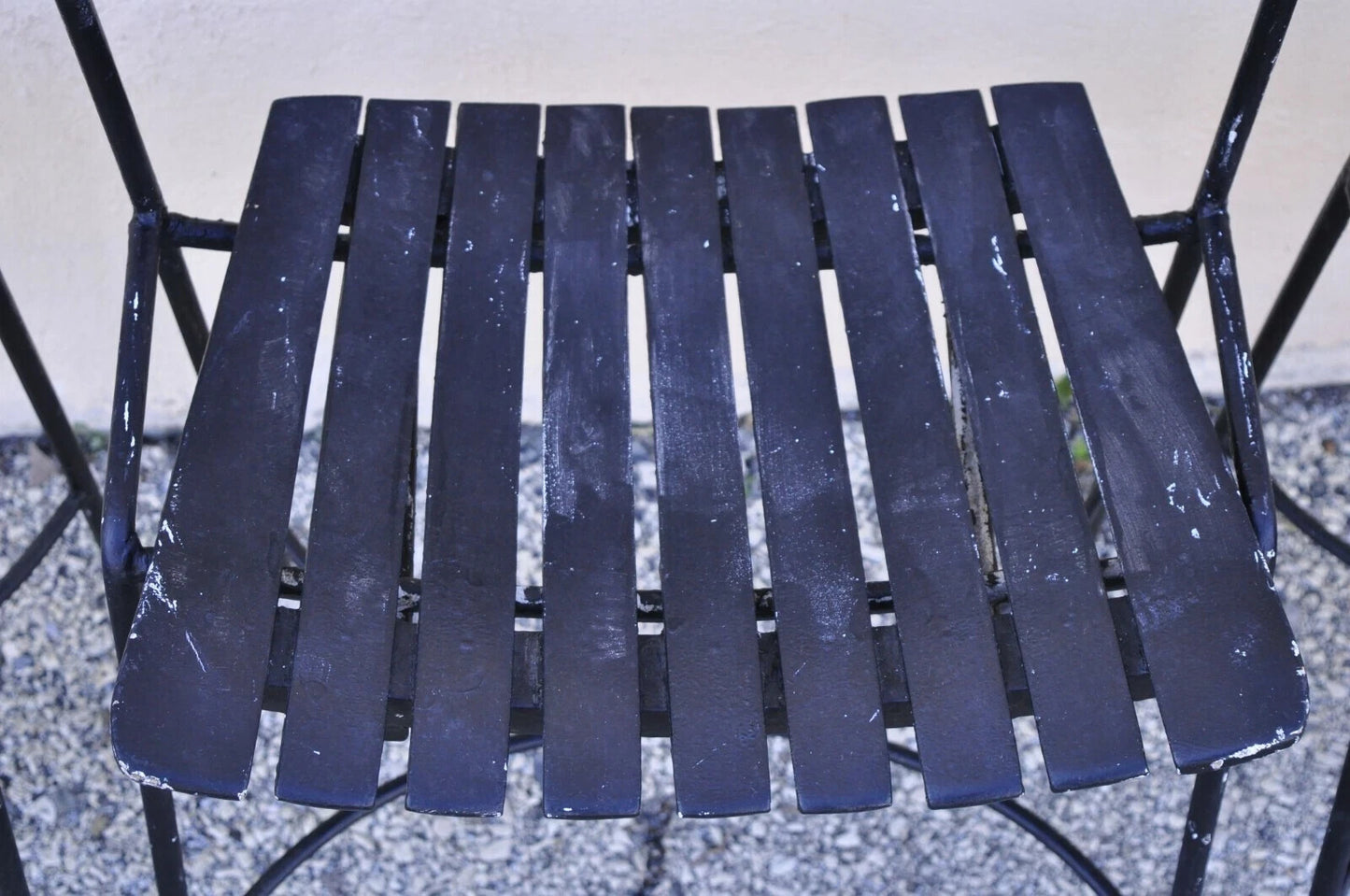 Arthur Umanoff Mid Century Modern Rattan Wrought Iron Dining Chairs - Set of 4