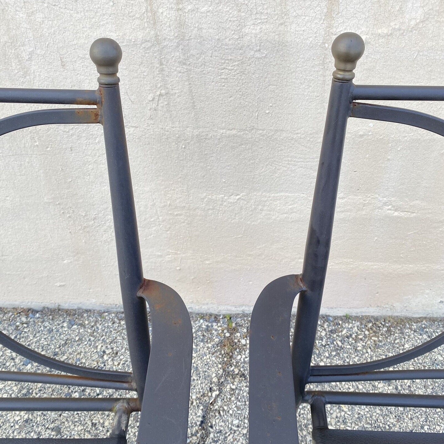 Decorator Aluminum & Steel Metal Ball Finial Outdoor Patio Pool Chair - Set of 4