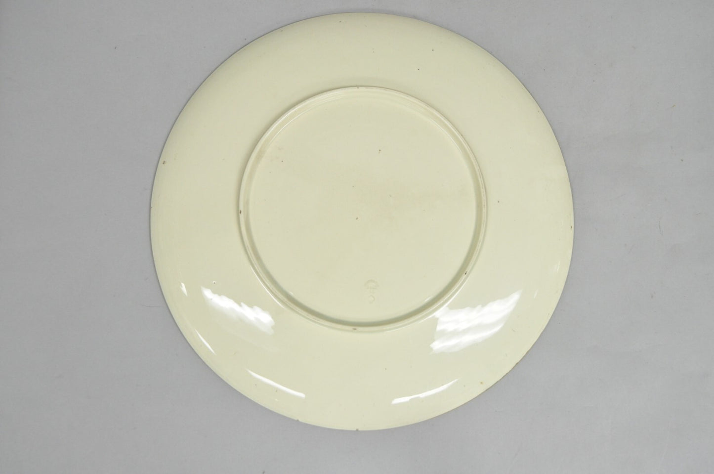 Antique Montereau B&Cie Faience French Porcelain Hand Painted Bird Charger Plate