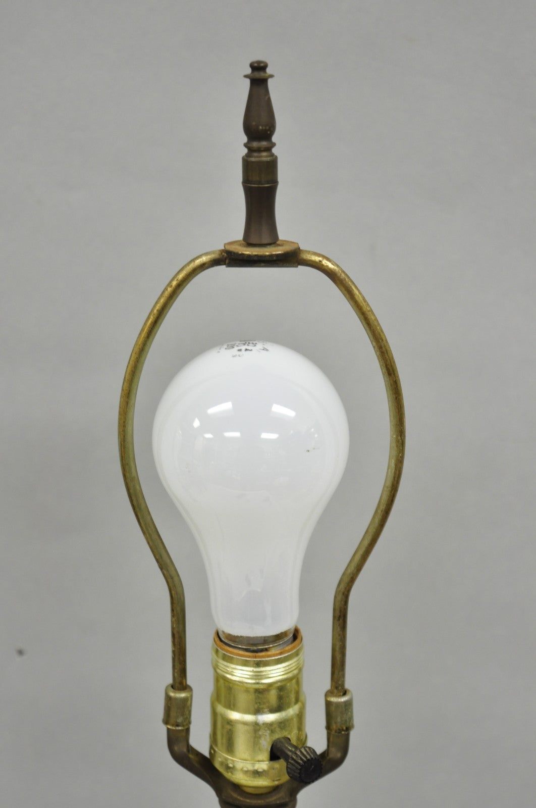 Vintage French Empire Hollywood Regency Cut Glass Crystal Urn Table Lamps - Pair