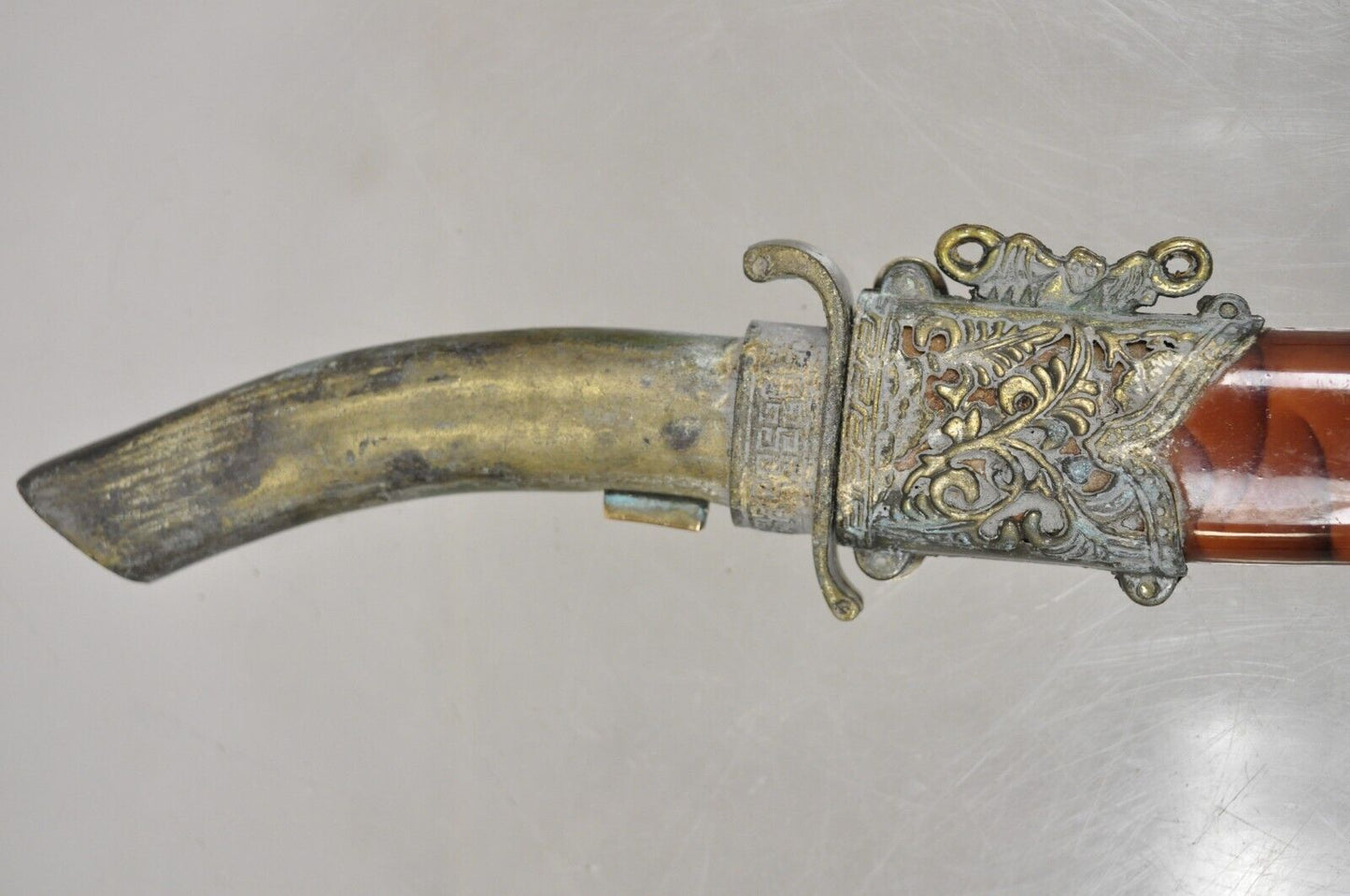 Decorative Persian Arab Decorative Metal Dagger Knife in Sheath