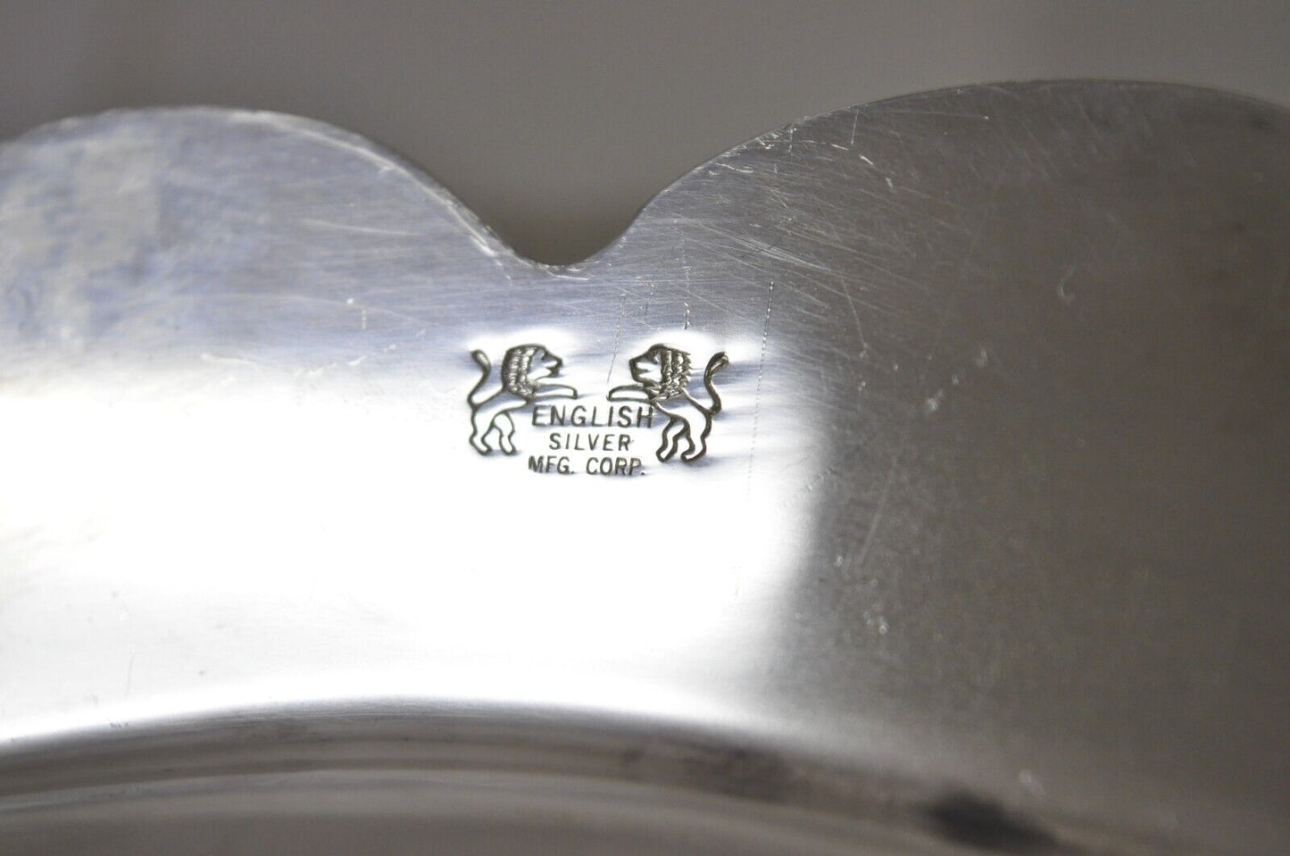 English Silver Mfg Co Victorian Silver Plated Meat Cutlery Serving Platter Tray
