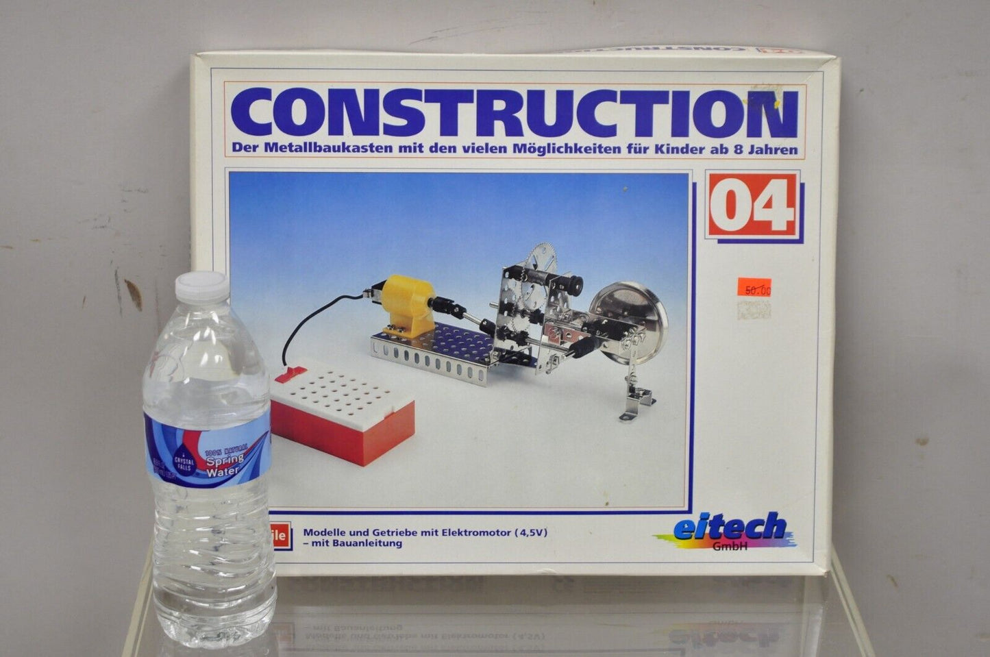 1990s Eitech German Construction Model Erector Kit 04 Gearbox w/ Electric Motor