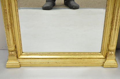 Henredon Charles X Collection Gold Louis XV Rectangular Wall Mirror - a Pair