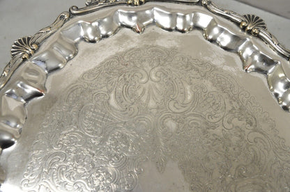 Vintage Edward San Giovanni Silver Plated Shell Form Twin Handle Platter Tray