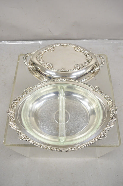 Vintage Sheridan English Regency Lidded Silver Plated Vegetable Casserole Dish