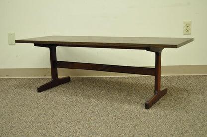 Vintage Mid Century Danish Modern Teak and Laminate Coffee Table Dyrlund Style