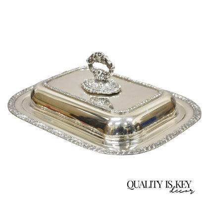 Oneida Henley Community Silver Plated Lidded Serving Dish Platter