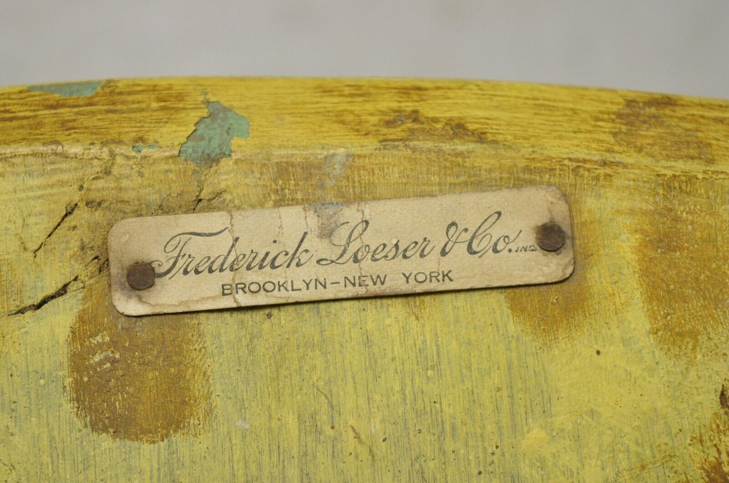 Frederick Loeser & Co Yellow Primitive Hitchcock Style Side Chairs - Pair (A)