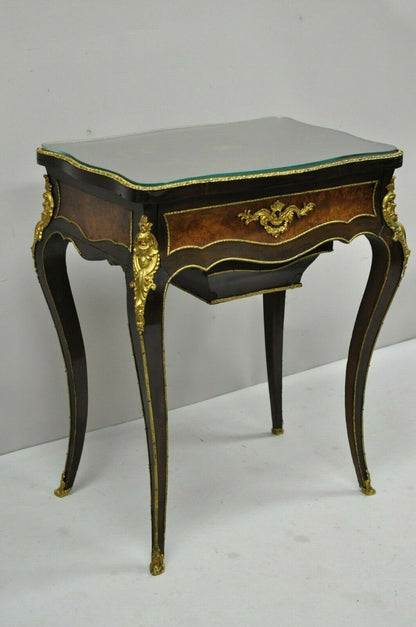 19th Maison Alphonse Giroux Paris Louis XV Ladies Work Table Sewing Vanity Stand