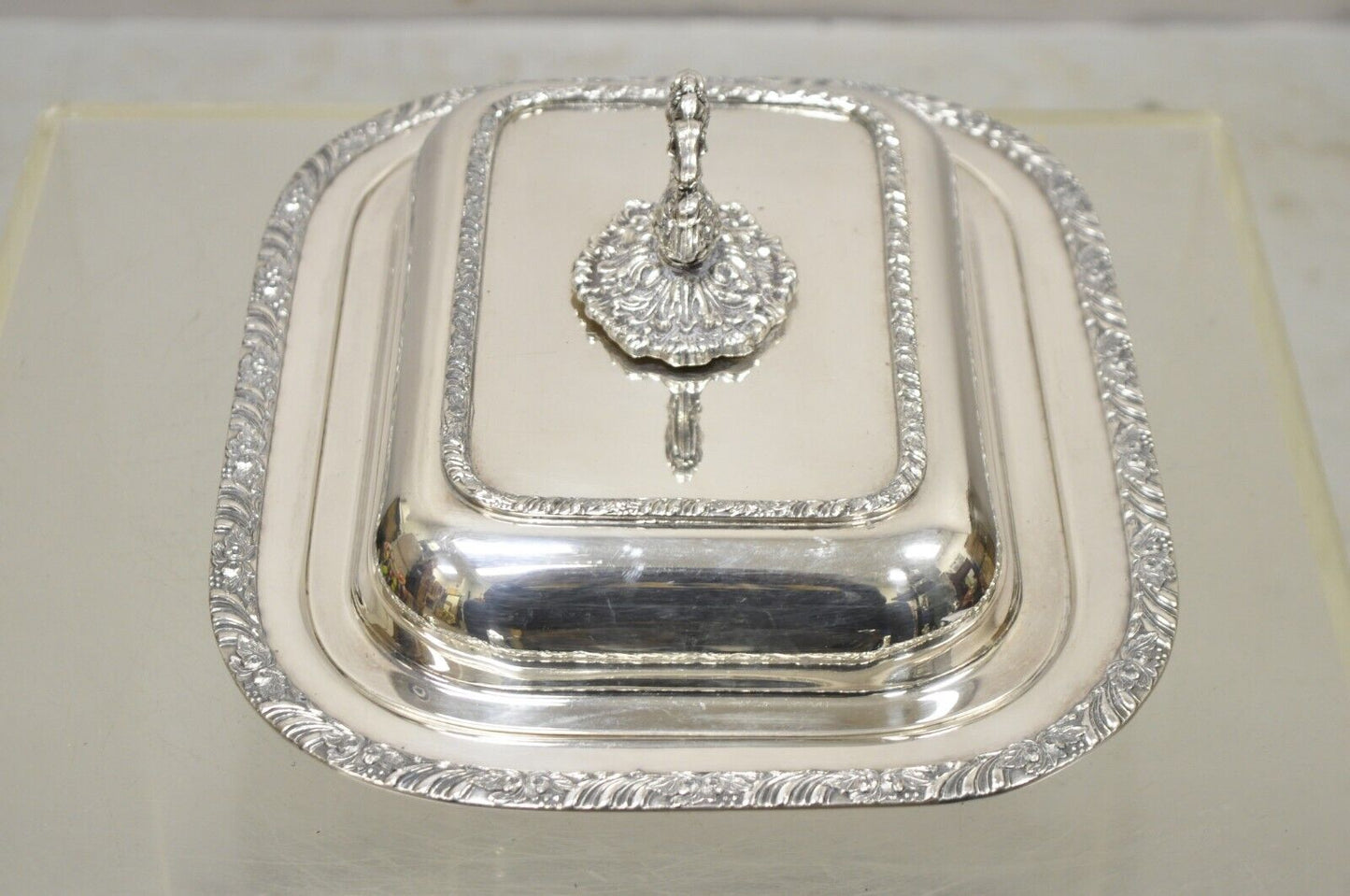 Oneida Henley Community Silver Plated Lidded Serving Dish Platter